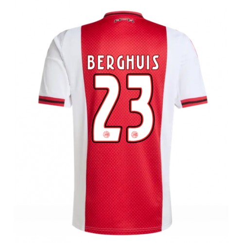 Fotballdrakt Herre Ajax Steven Berghuis #23 Hjemmedrakt 2025-26 Kortermet